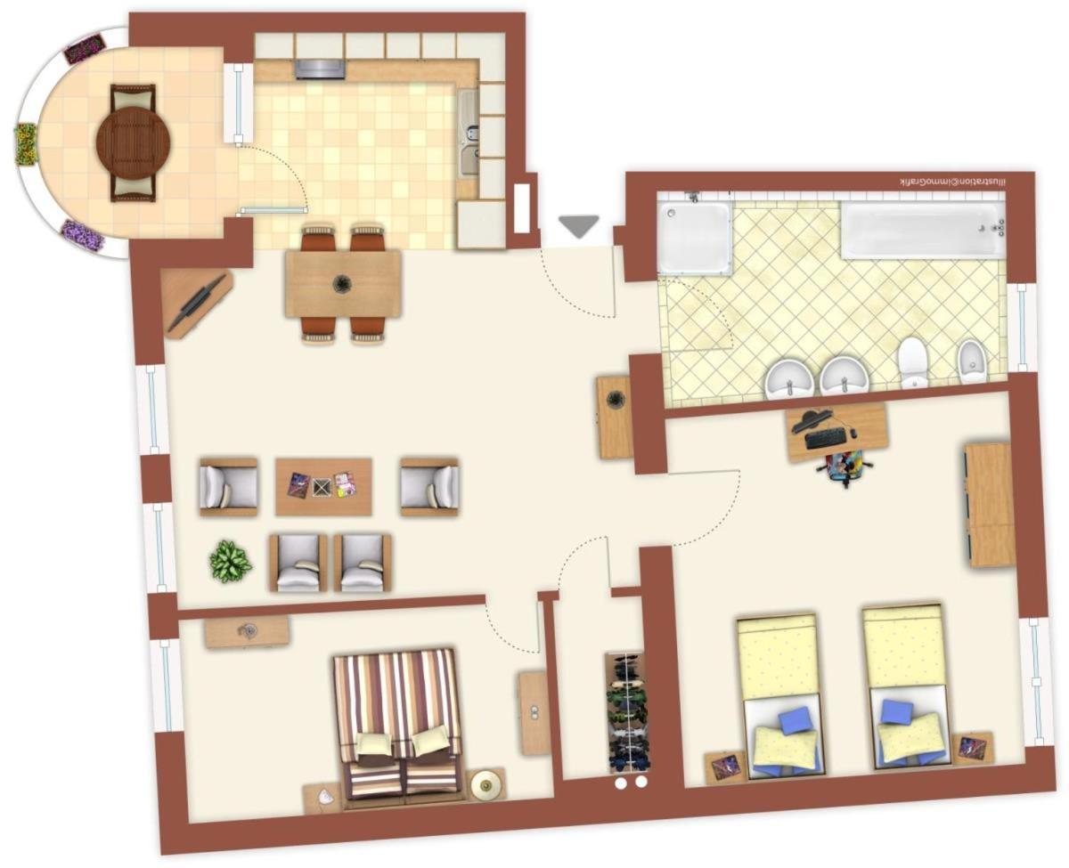 Haus Drei Schwestern, Traumzeit Rostock Ngoại thất bức ảnh